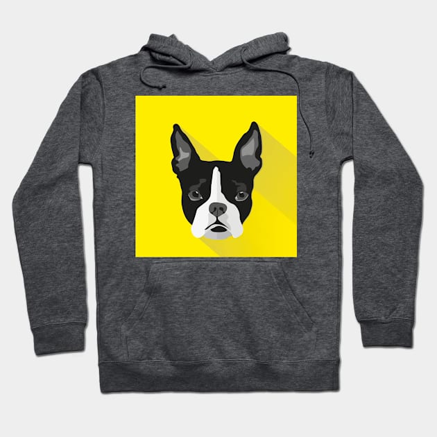 Boston Terrier Hoodie by Ludwig Wagner